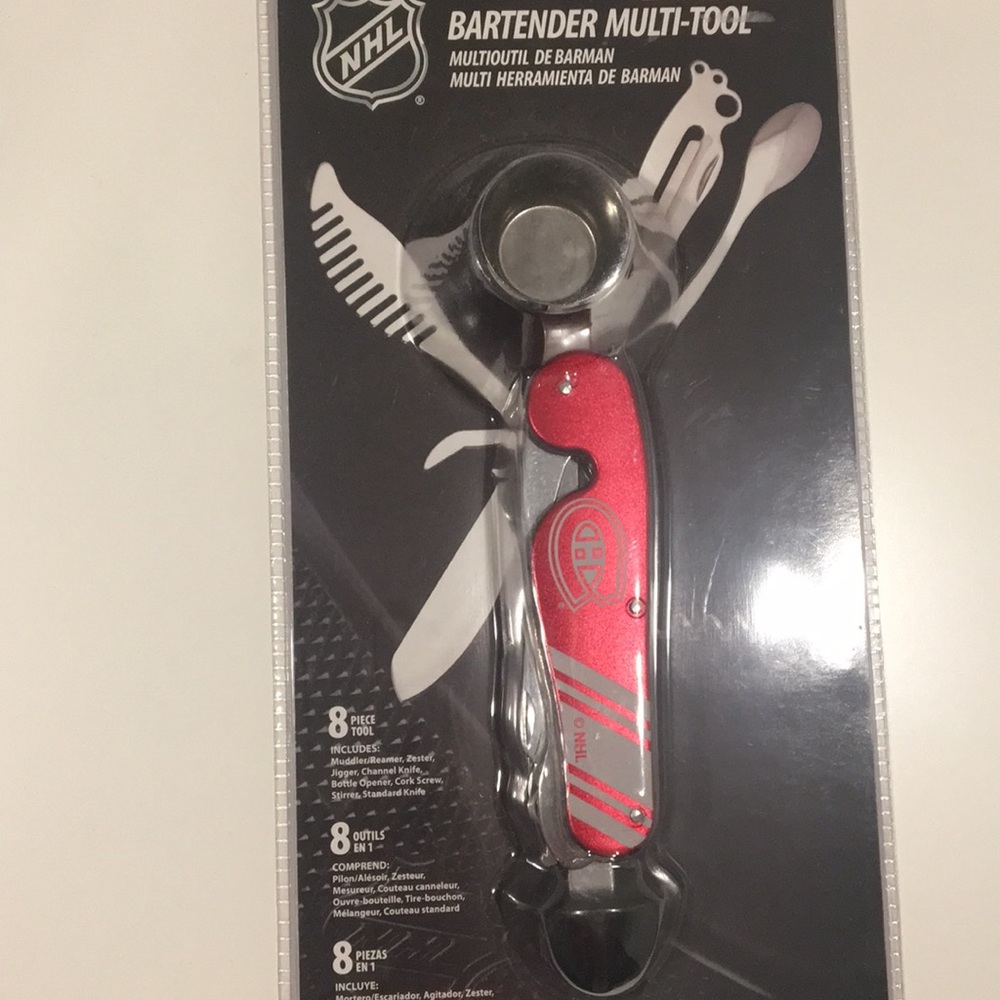 NHL BARTENDER MULTI-TOOL 8 pieces